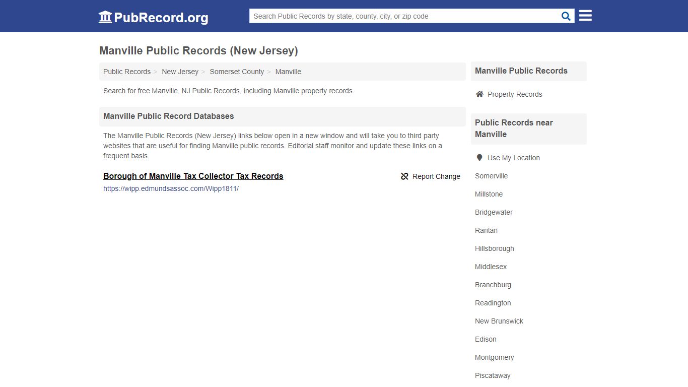Free Manville Public Records (New Jersey Public Records)
